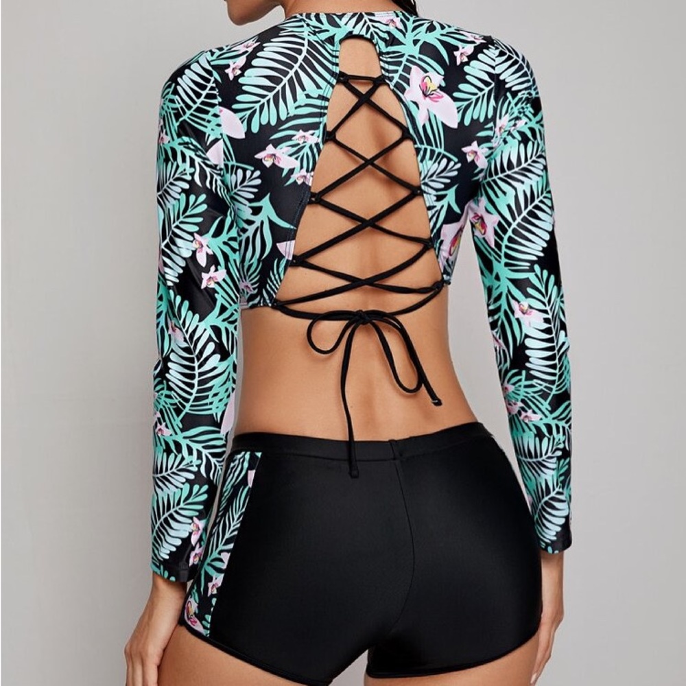 Flower Print Swimsuit